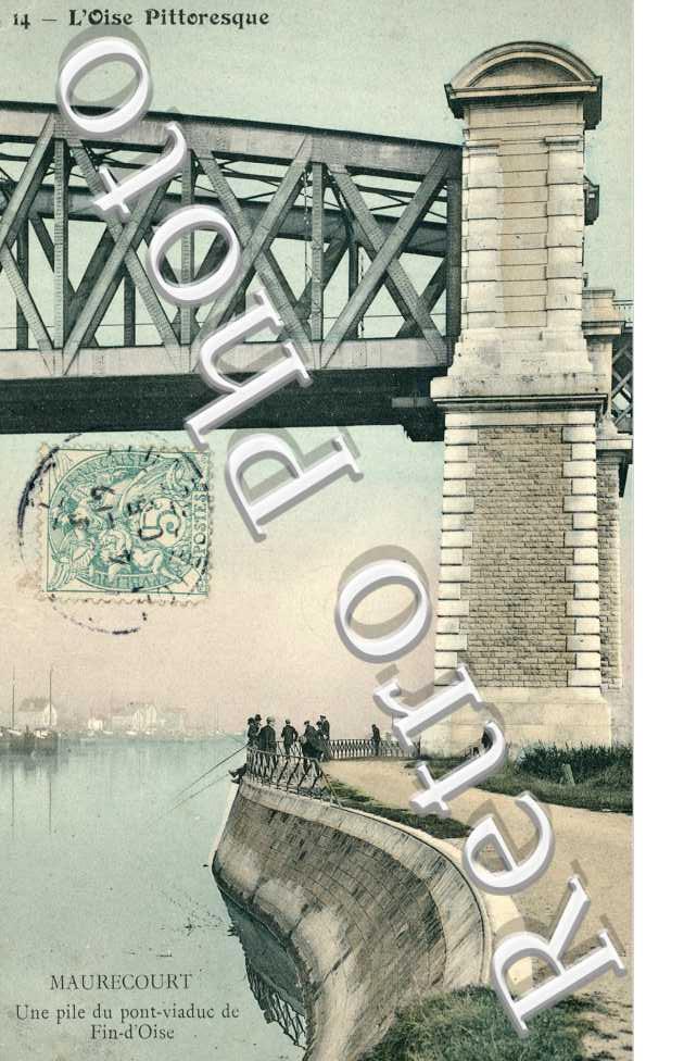 Une pile du Pont Viaduc de Fin d&#039;Oise