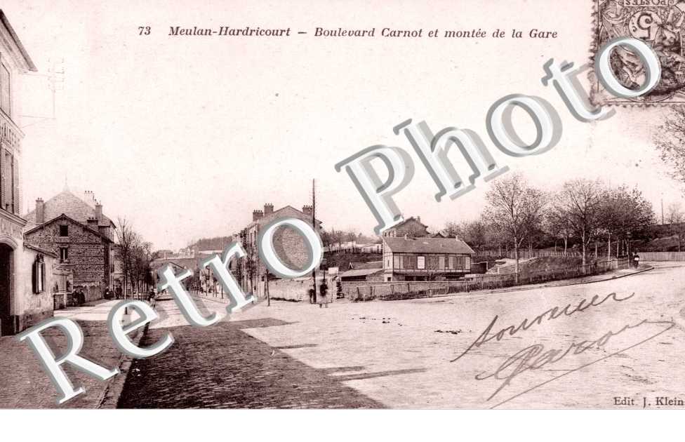 le Boulevard Carnot et la Montee de la Gare, Meulan-Hardricourt