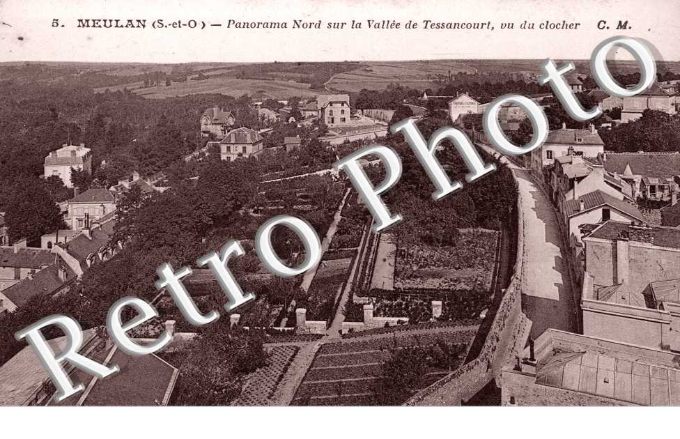 Panorama nord sur la vallee de Tessancourt, vu du clocher