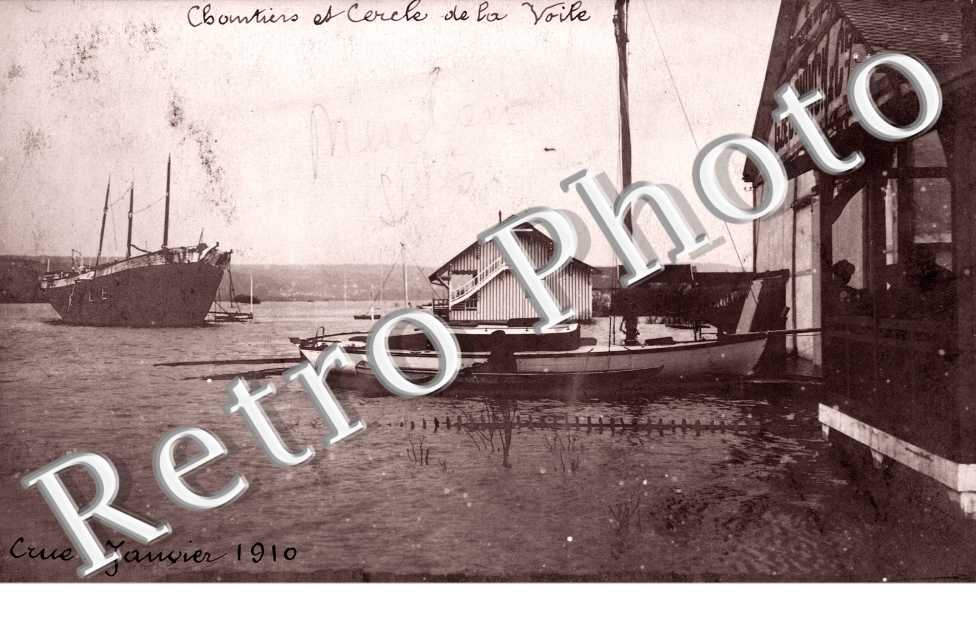 le Cercle de la Voile, la Crue de Janvier 1910