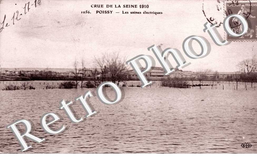 Usine electriques - crue de la Seine 1910