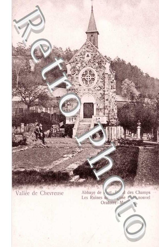 Abbaye de Port Royal des Champs, les ruines de l&#039;Eglise et le Nouvel Oratoire
