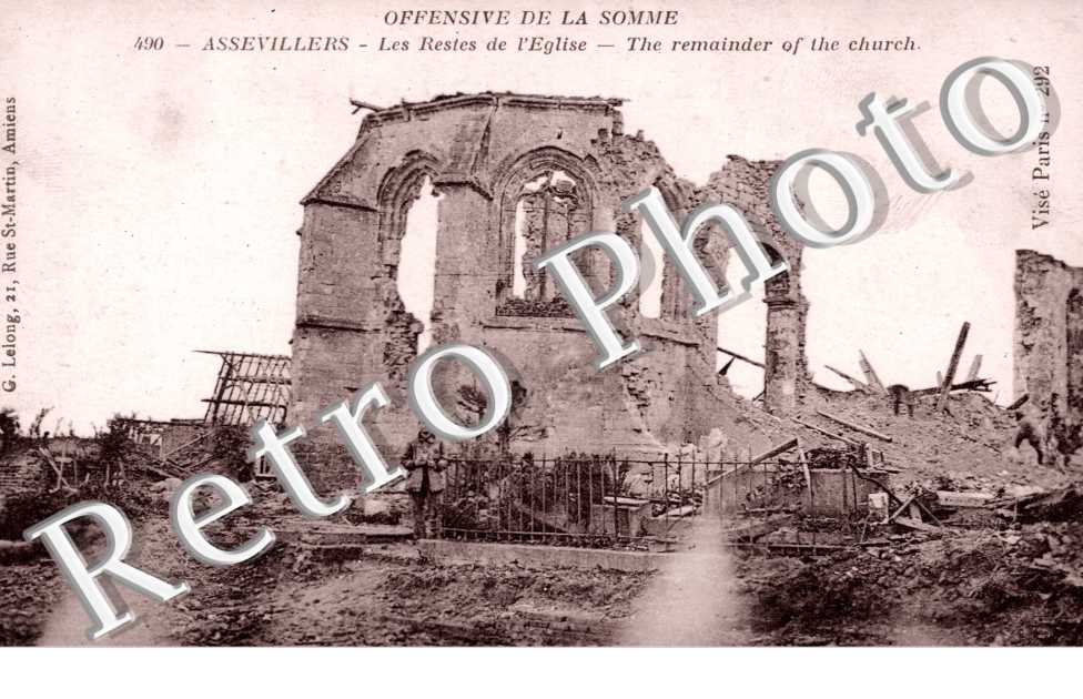 offensive de la Somme, les restes de l&#039;eglise