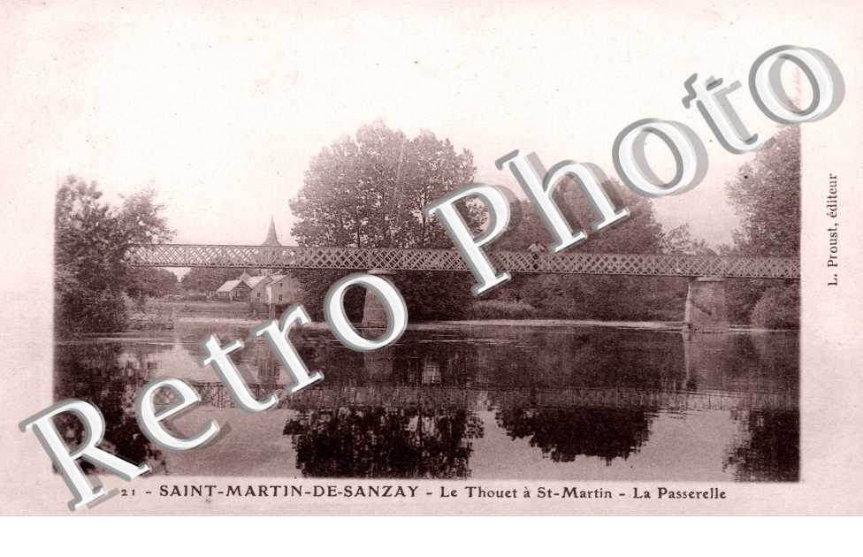le Thouet a  Saint-Martin, la Passerelle