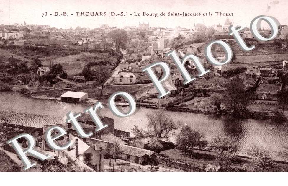 le Bourg de Saint-Jacques et le Thouet