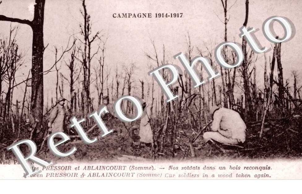 Nos Soldats dans un bois reconquis