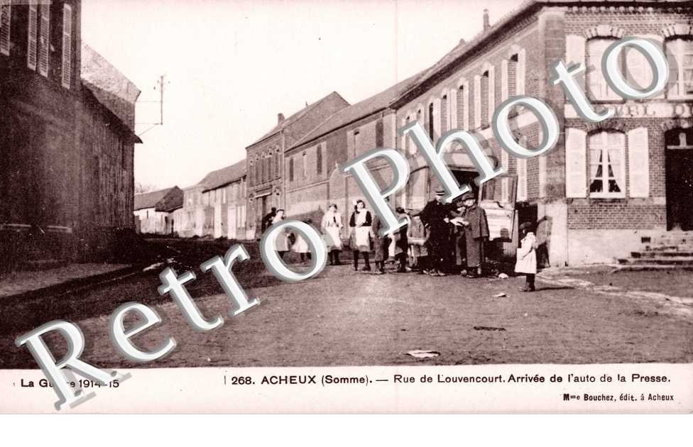 Rue de Lovencourt - arrivee de l&#039;auto de la presse