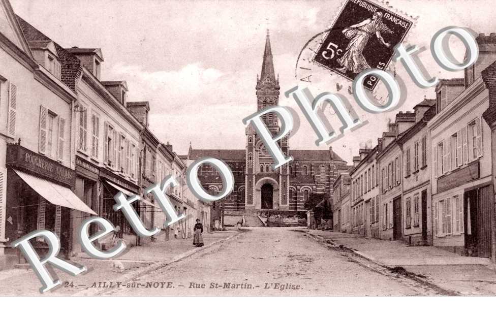 la Rue Saint-Martin et l&#039;Eglise