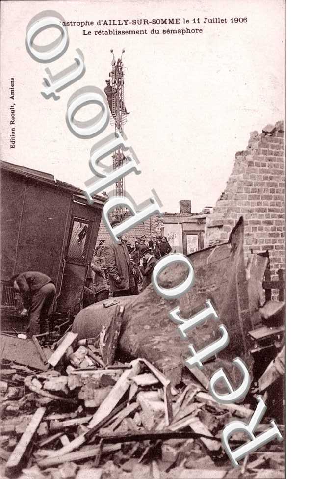 Catastrophe 11 juillet 1906 - retablissement du semapjore