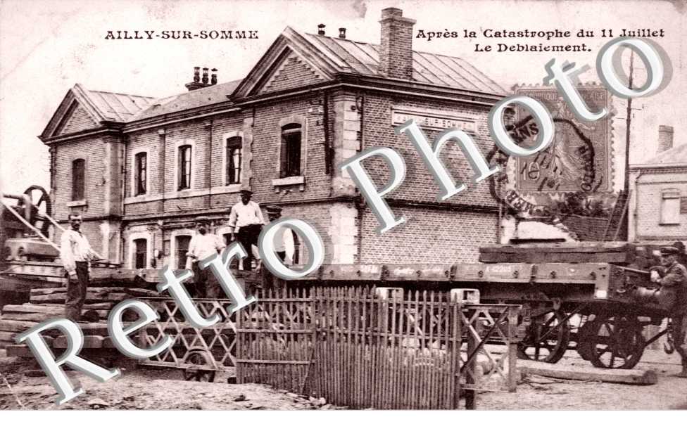 Deblaiement apres la catastrophe du 11 juillet 1906
