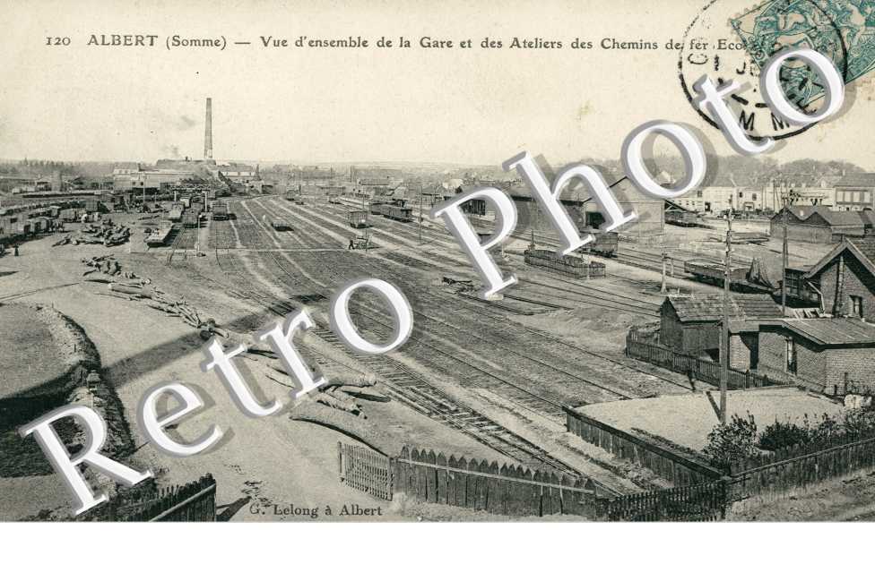 Vue de la Gare et des Ateliers de chemins de fer