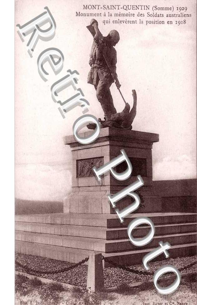 Mont Saint Quentin, Monument a la Memoire des Soldats australiens