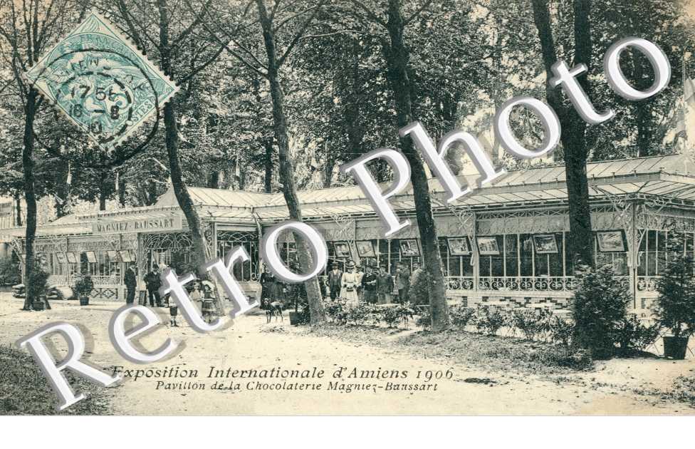 Exposition Internationale d'Amiens 1906, le Pavillon de la Chocolaterie Magniez-Baussart