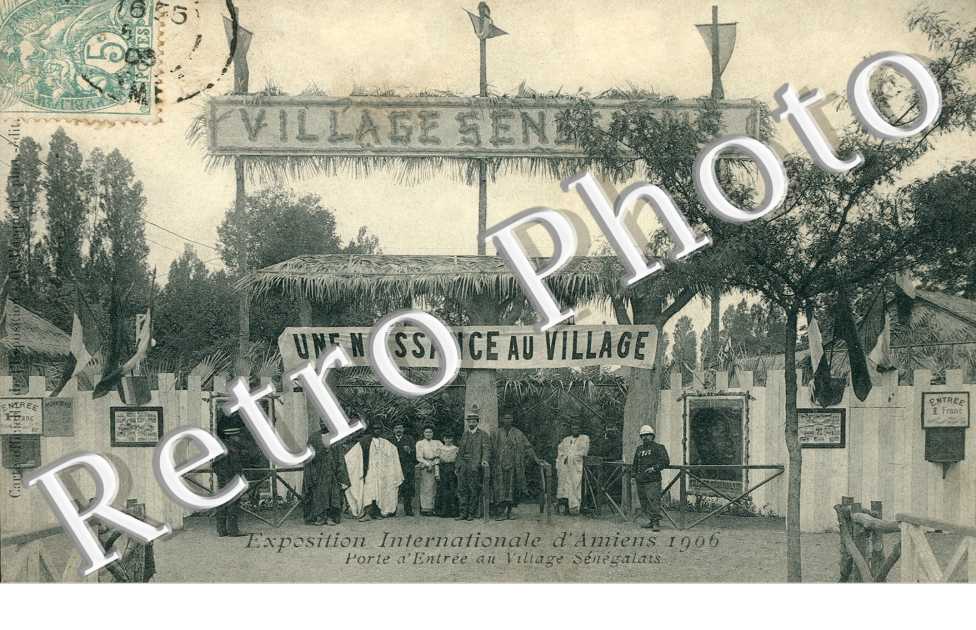Exposition Internationale d'Amiens 1906, Porte d'entree au Village Senegalais