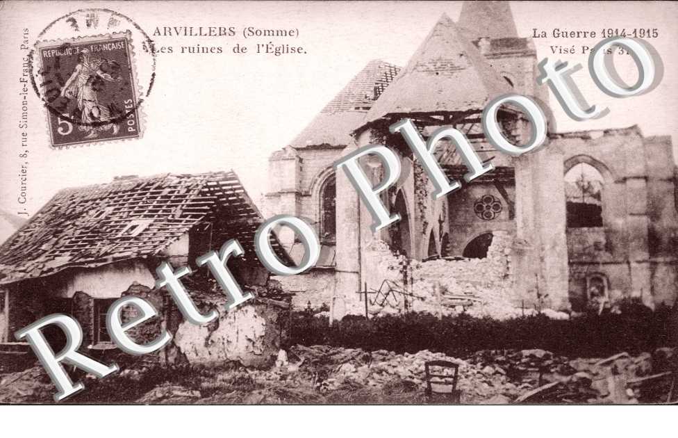 Les Ruines de l&#039;Eglise apres le bombardement