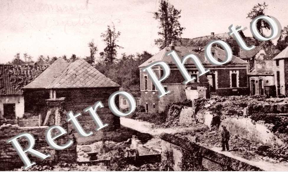 rue en ruines Militaire allemand