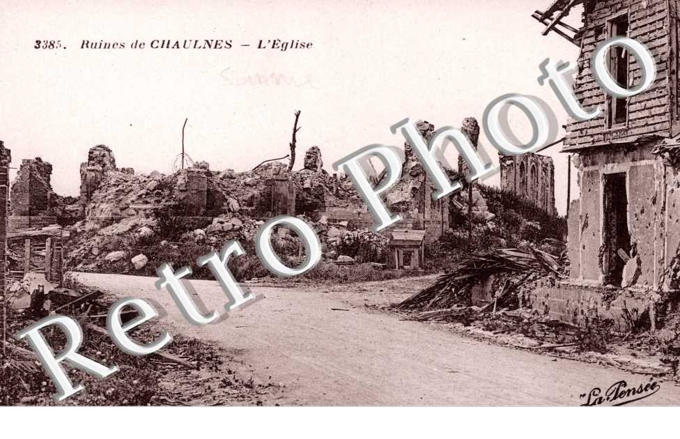 ruines de chaulnes, l'eglise