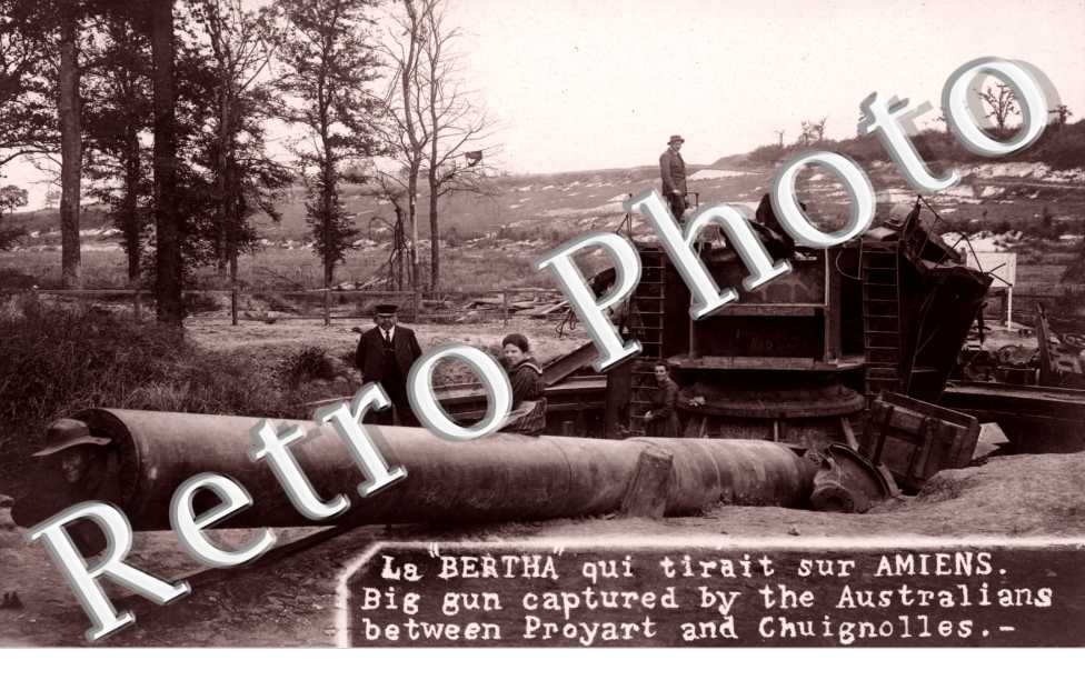 la Bertha qui tirait sur Amiens