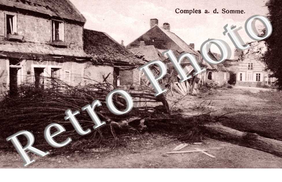 Comples a. d. Somme  -  carte postale militaire allemande