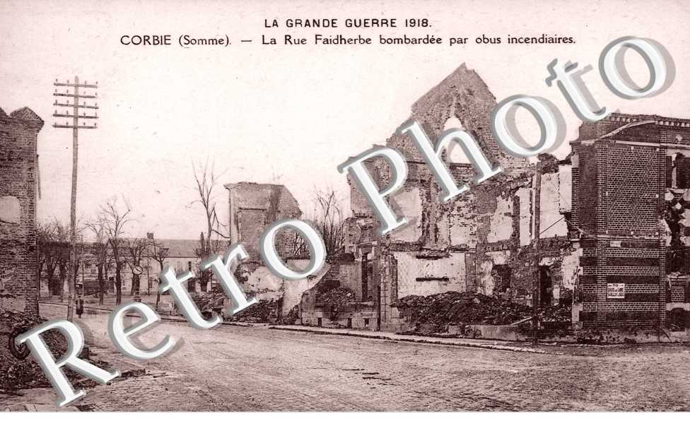 La Rue Faidherbe apres le bombardement