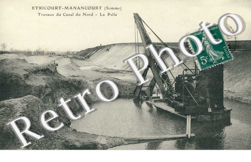 Travaux du Canal du Nord, la Pelle
