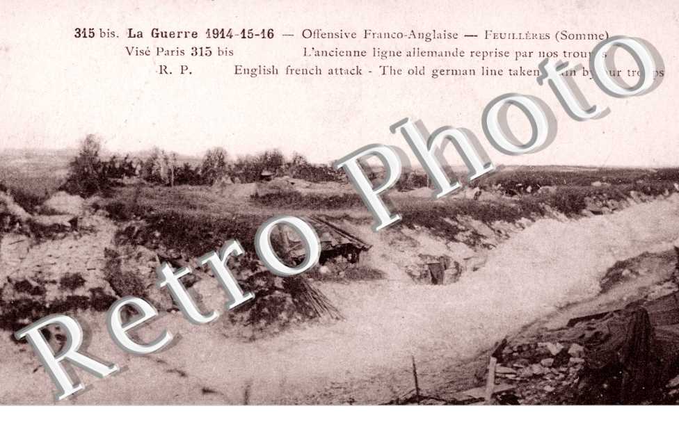 l&#039;Ancienne ligne Allemande reprise par nos Troupes