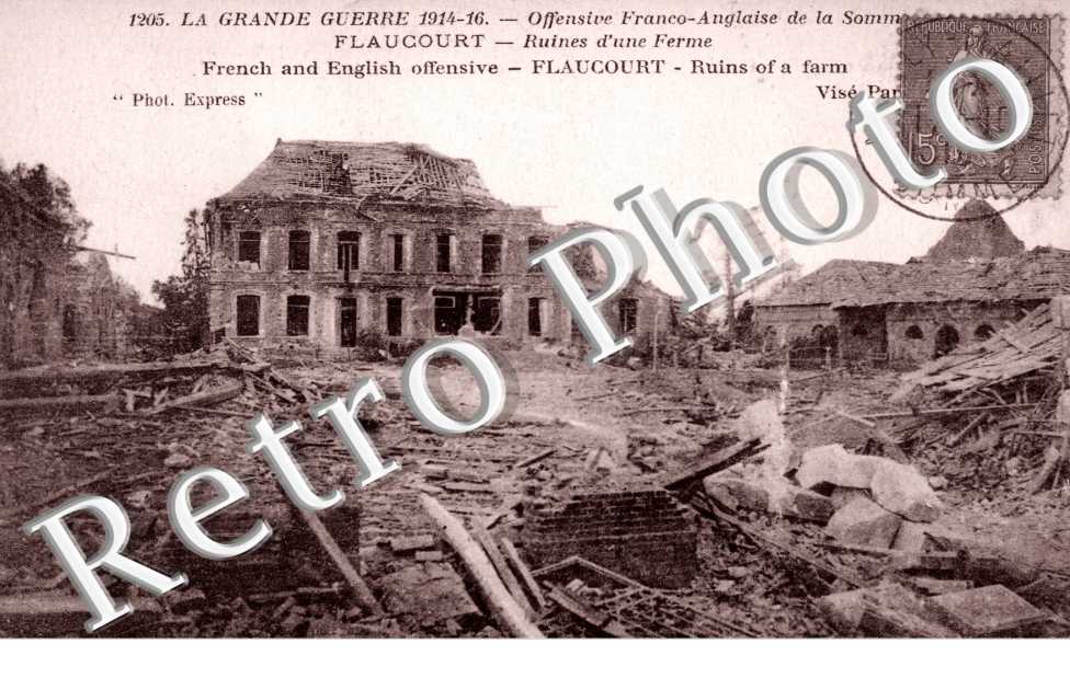 offensive franco-anglaise de la Somme, ruines d&#039;une ferme