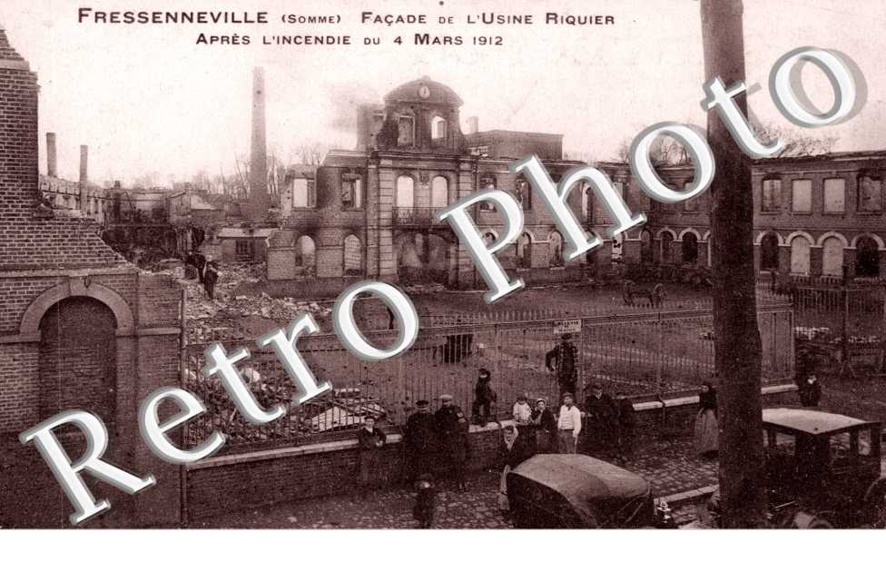 la Facade de l&#039;Usine Riquier apres l&#039;Incendie du 4 mars 1912