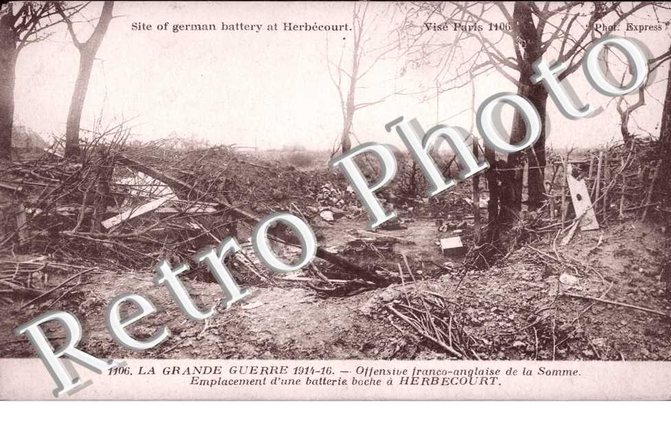 Emplacement d&#039;une batterie boche