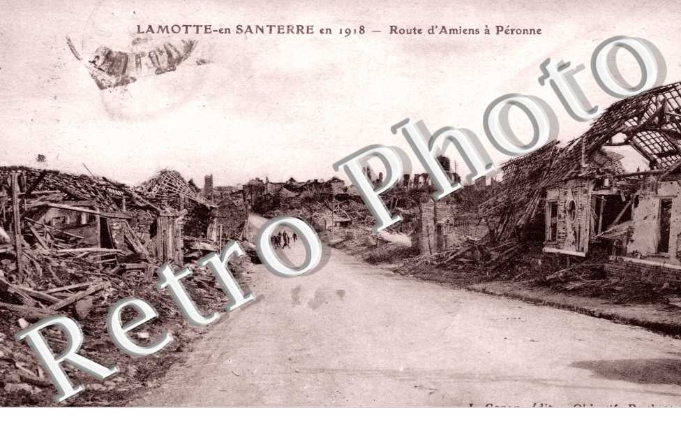 Route d&#039;Amiens a Peronne - Ruines
