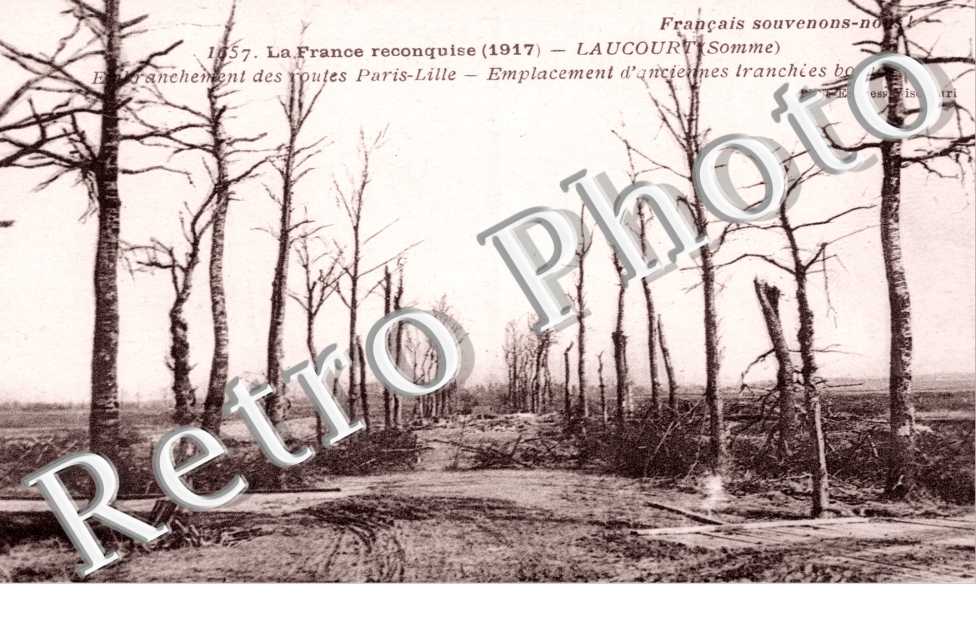 Emplacement d&#039;anciennes tranchees