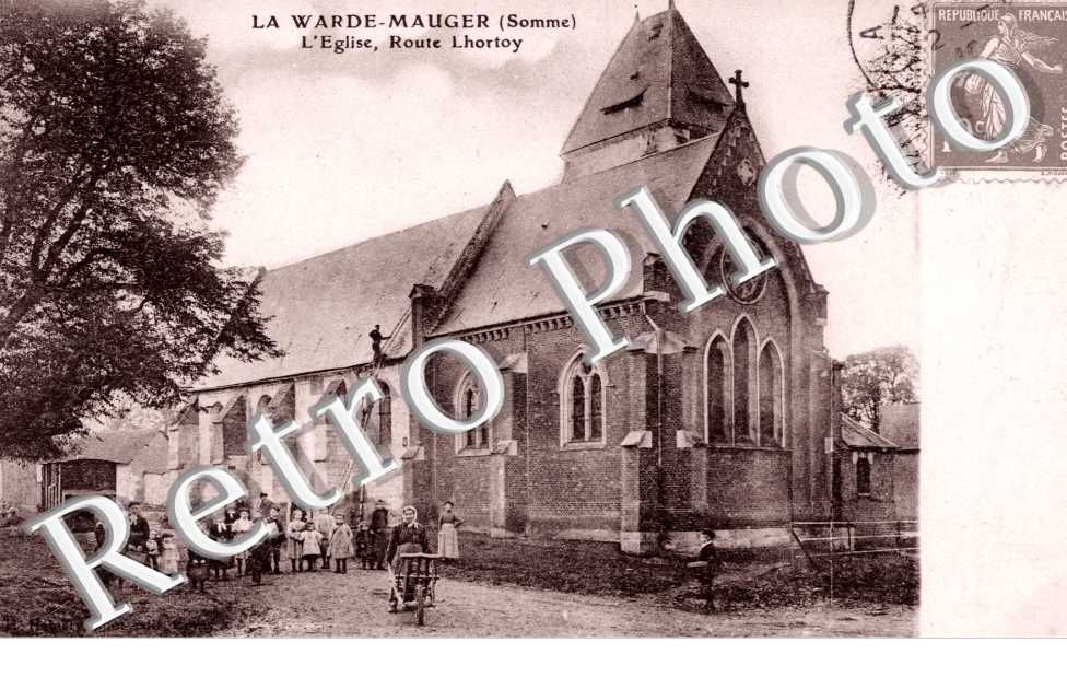 l&#039;Eglise, la Route de Lhortoy