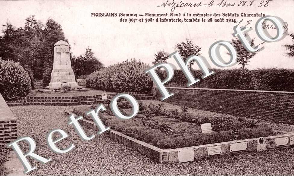 Monument eleve a la Memoire des Soldats Charentais des 307 et 308eme d&#039;Infanterie
