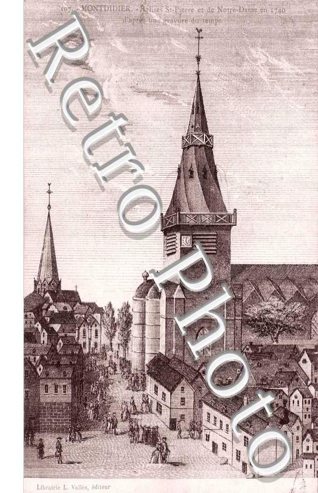 l'Eglise Saint Pierre et Notre Dame  en 1740