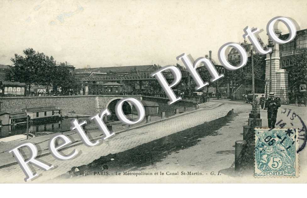 Le Metropolitain et le Canal Saint Martin