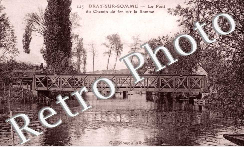 le Pont du Chemin de Fer sur la Somme, Bray-sur-Somme