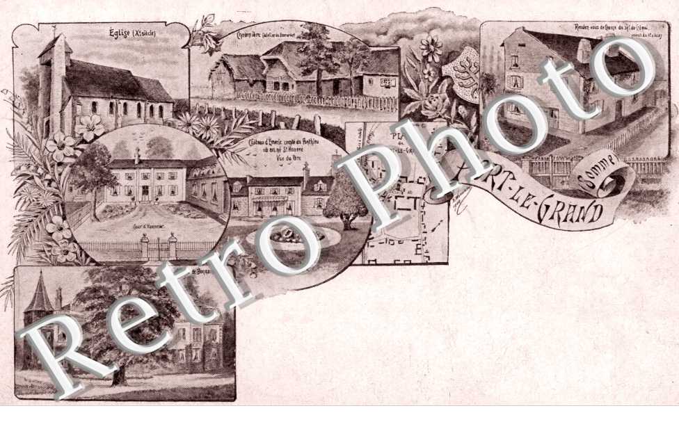 l&#039;Eglise, le Plan, la Chaumiere, la Cour et les Chateaux