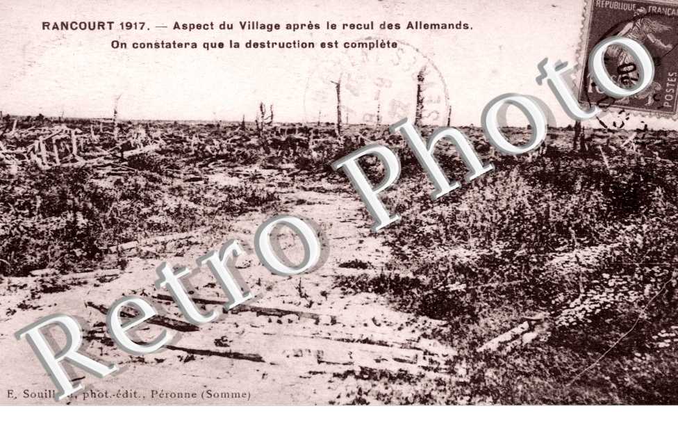 Aspect du Village apres le recul des Allemands
