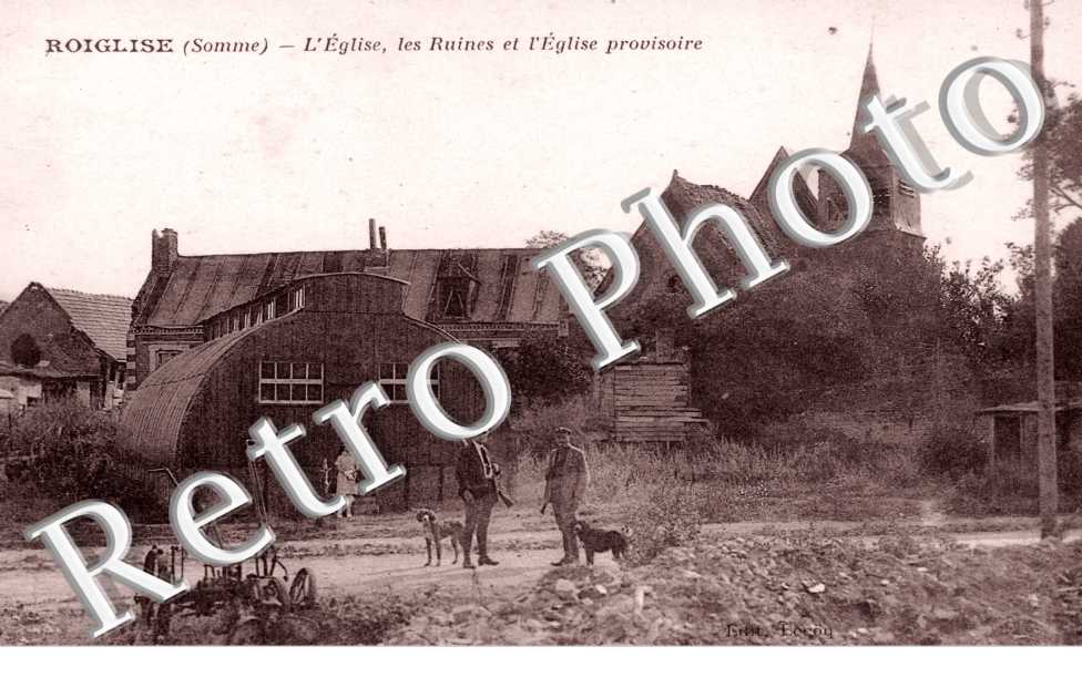 l&#039;EGlise, les Ruines et l&#039;Eglise provisoire