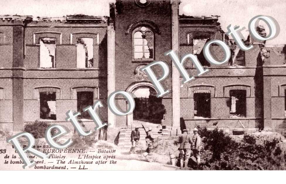 l&#039;Hospice après le Bombardement