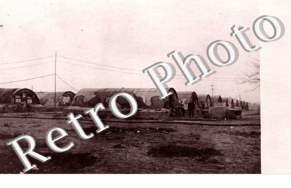 Baraquements militaires allemands en 1918