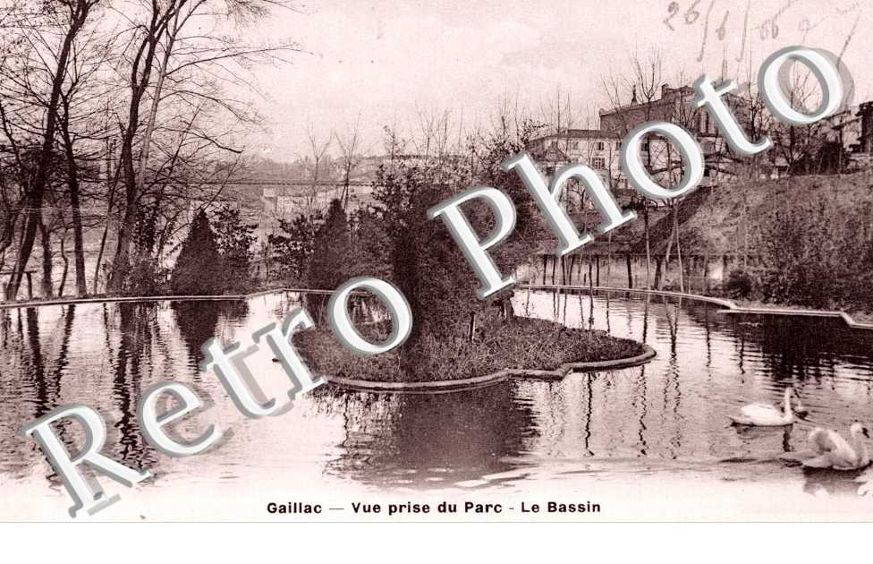 Vue prise du Parc, le Bassin