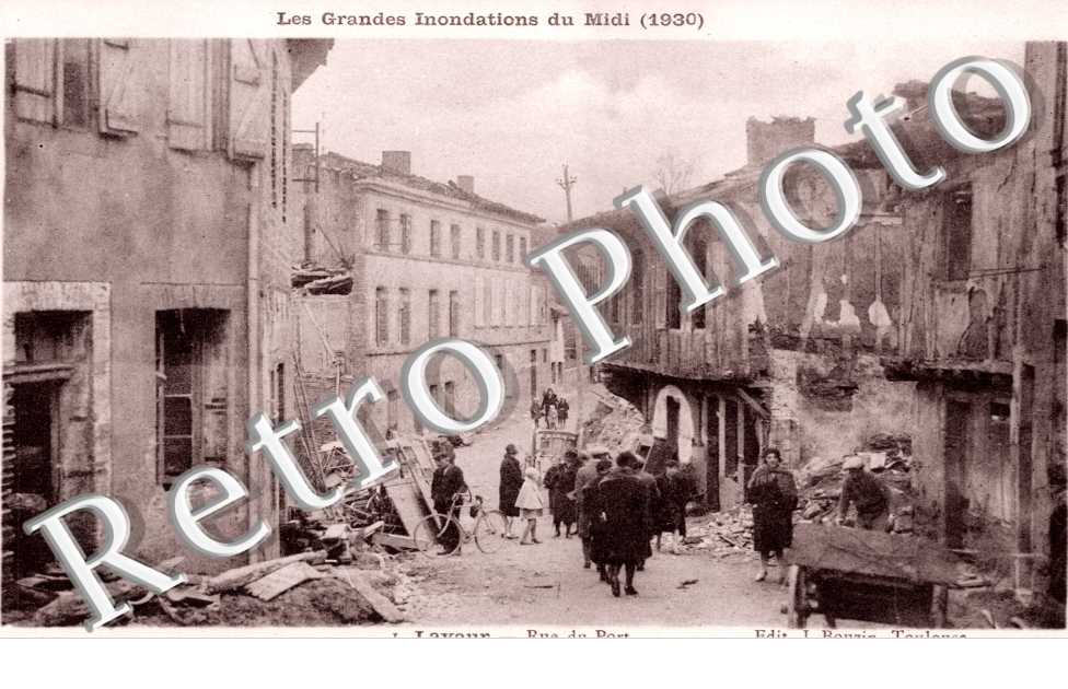 Grandes inondations 1930 - rue du port