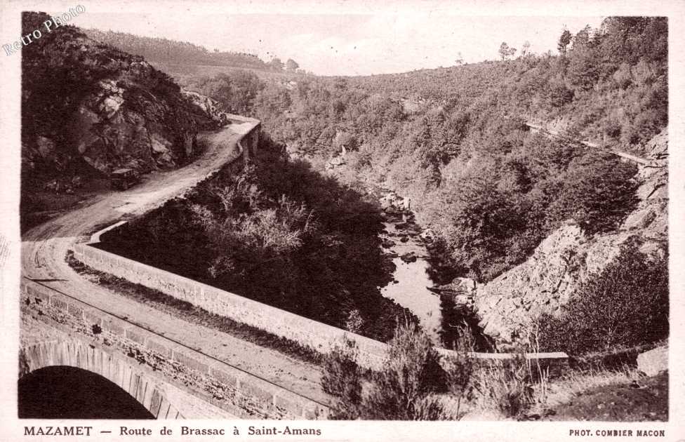 Route de Brassac à Saint Amans