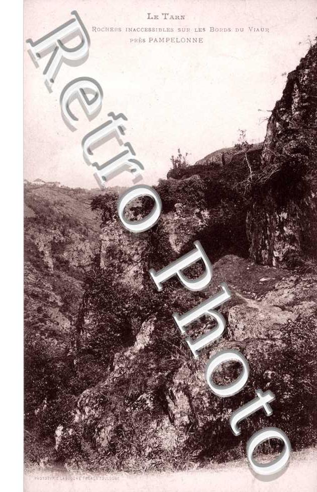 rochers inaccessibles sur les bords du Viaur
