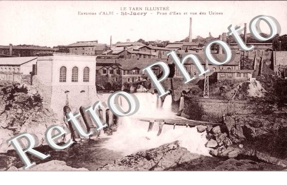 Prise d'eau et Vue des Usines