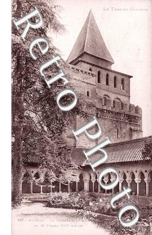 Le Clocher et le Cloître de Saint Pierre