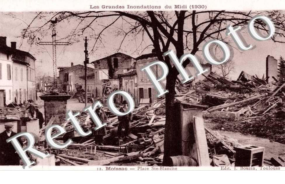place Sainte Blanche   les Grandes Inondations du Midi 1930