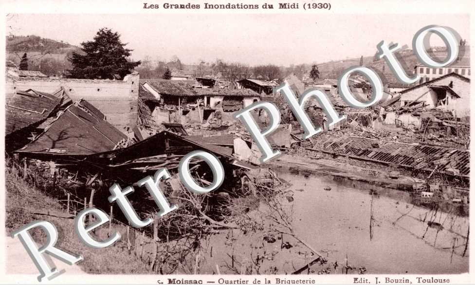 Quartier de la Briqueterie, les Grandes Inondations du Midi 1930