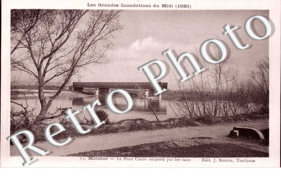 Les Grandes Innondations du Midi 1930, Pont Cacor